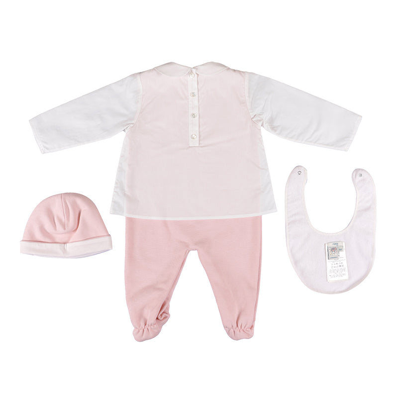 Pink 3 Piece Babygrow Set