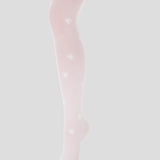 Choupette White Tights With Hearts Design