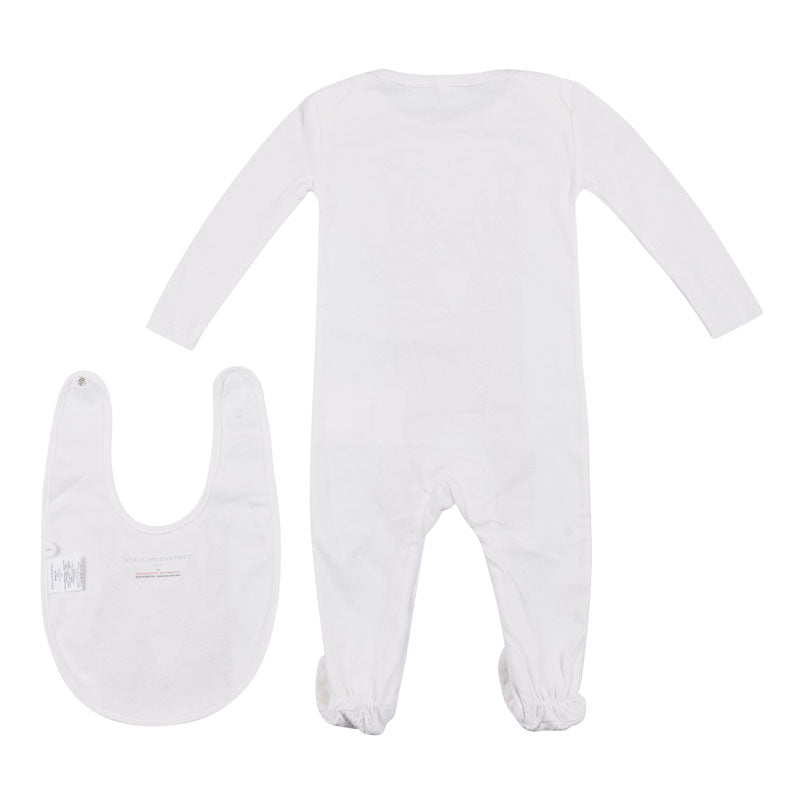 White Babygrow & Bib Gift Set