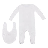 White Babygrow & Bib Gift Set