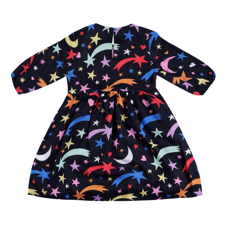 Girls Black Tencel Dress
