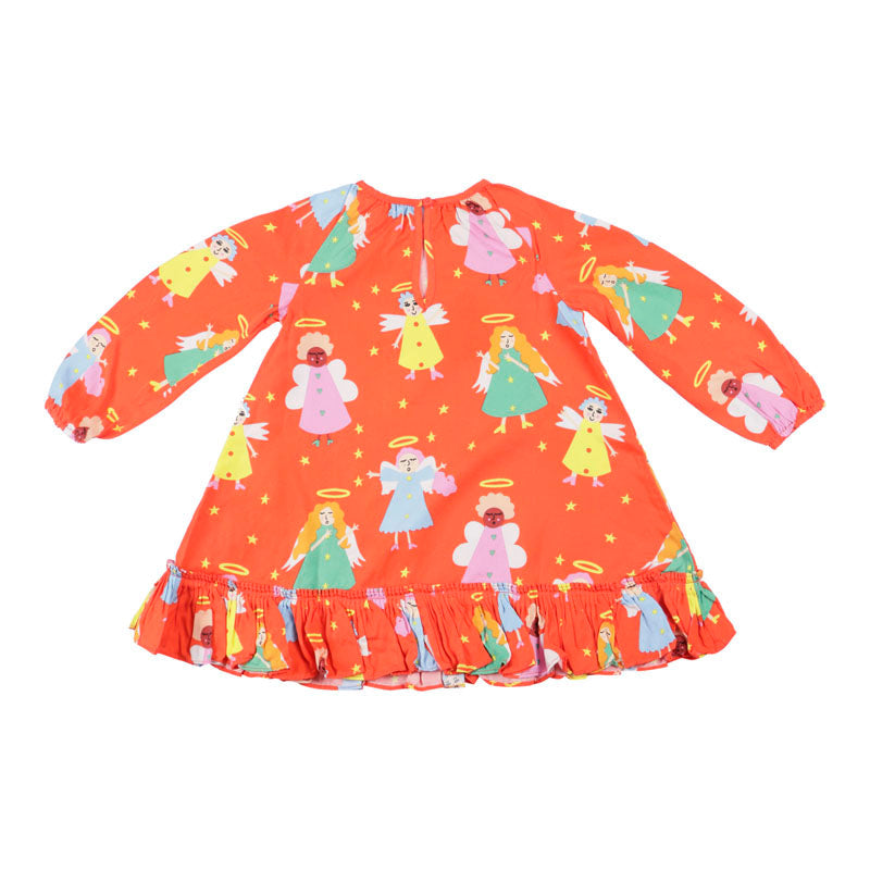 Girl Red Tencel Dress