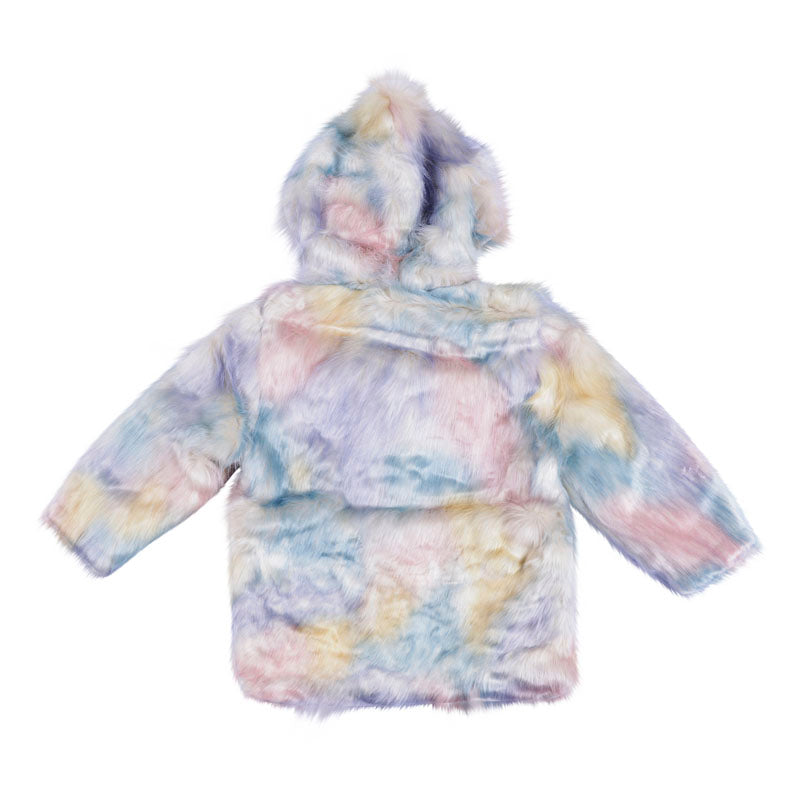 Multicolour Faux Fur Jacket