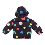 Black Jacket With All Over Print