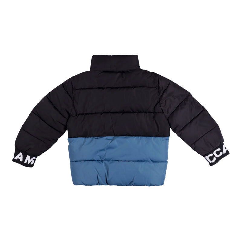 Black & Blue Logo Puffer Jacket