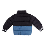 Black & Blue Logo Puffer Jacket