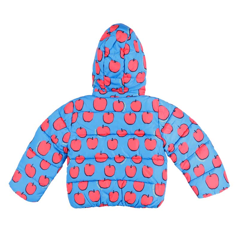 Apple Print Puffer Jacket