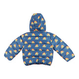 Motif Print Hooded Puffer Jacket
