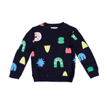 Black Shapes Print Tracksuit