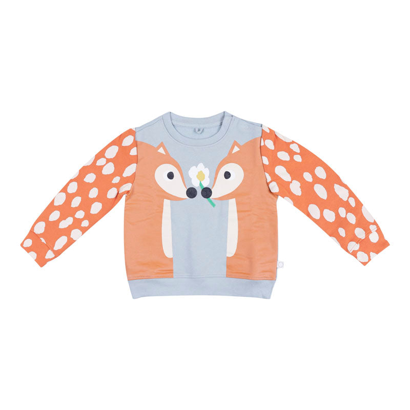 Girls Orange Deer Tracksuit