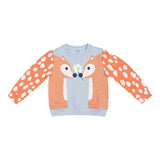 Girls Orange Deer Tracksuit