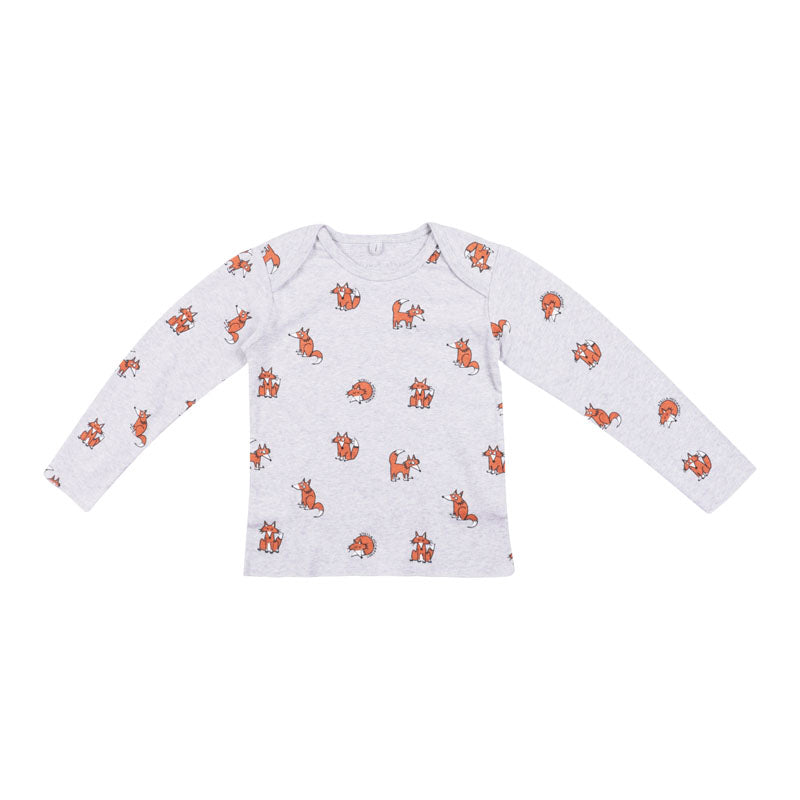 Grey Fox Print Nightsuit