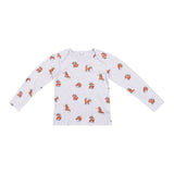 Grey Fox Print Nightsuit