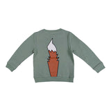 Green Cotton Sweatshirt