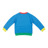 Blue Cotton Logo Sweatshirt