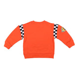 Orange Brand Name Print Sweatshirt