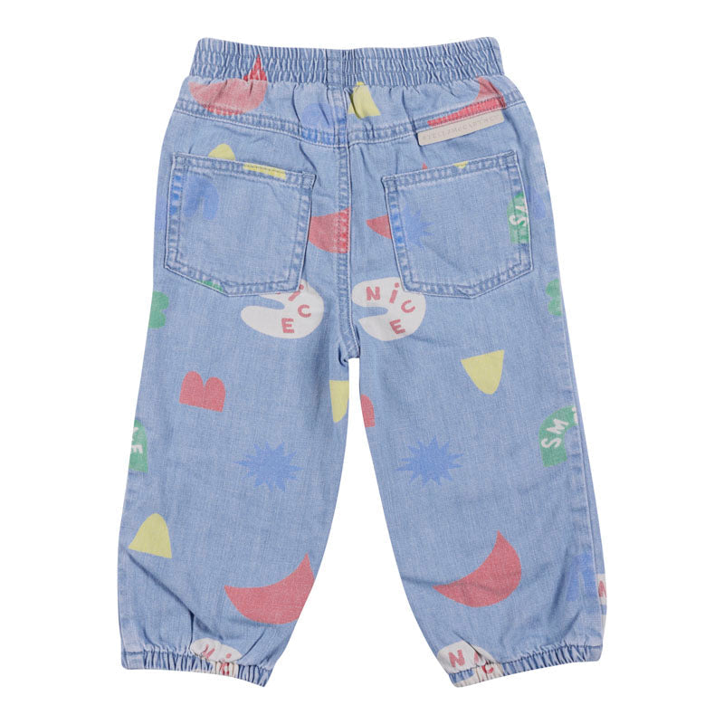 Blue Chambray Joggers