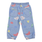 Blue Chambray Joggers