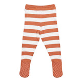 Brown & White Footed Leggings