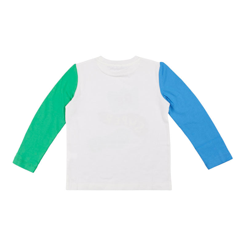 Boys Ivory Raglan Slogan T-Shirt