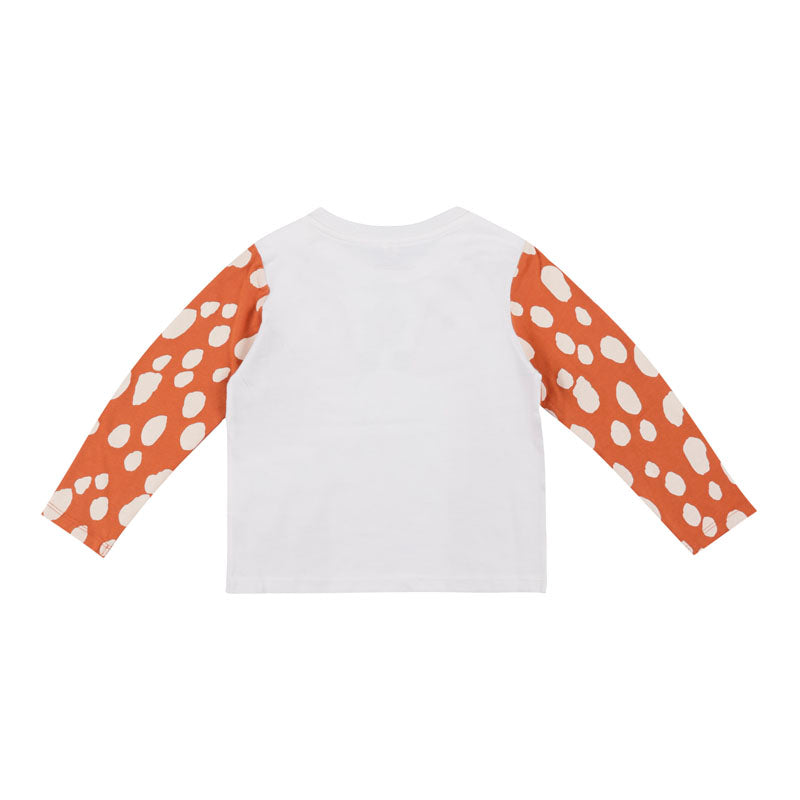 Deer Print White T-Shirt