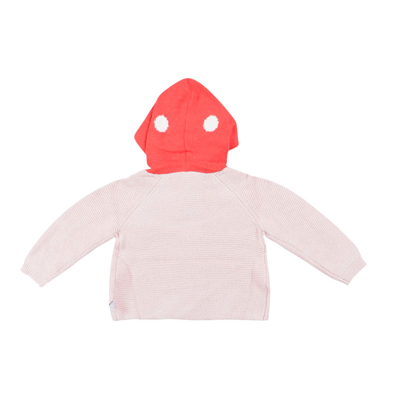 Pink Knitted Cardigan