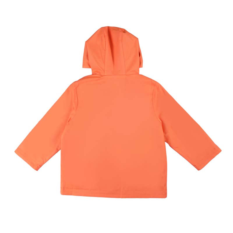 Orange Hooded Reversible Jacket