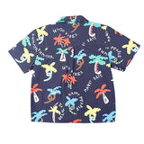 Colorful Palm & Slogan Print Shirt