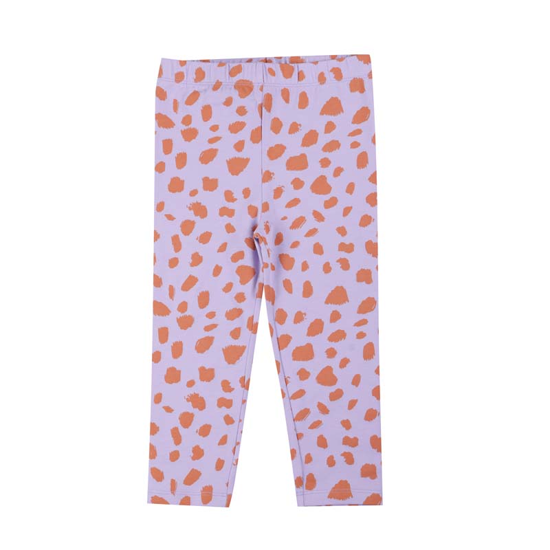 Purple & Orange Spot Leggings