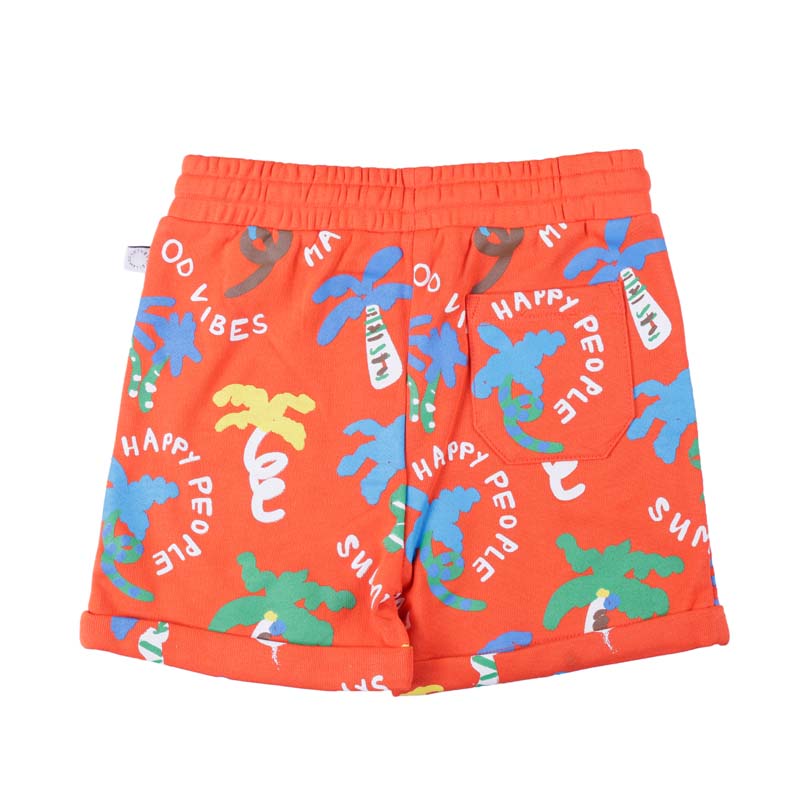 All Over Colourful Palm Tree Pattern Shorts