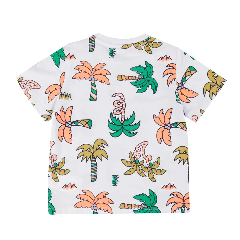 White Cotton Palm Tree T-Shirt