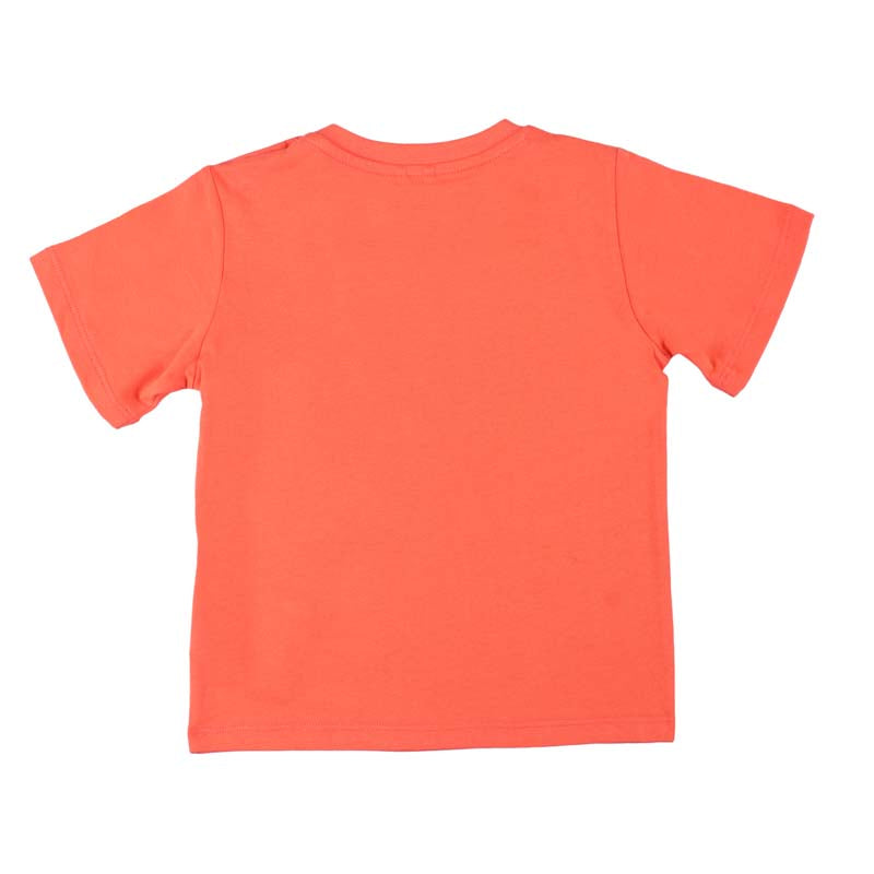 Orange Cartoon Print T-Shirt