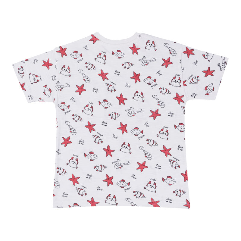 Ivory Starfish Cotton T-Shirt