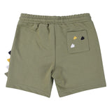 Green Dinosaur Cotton Shorts