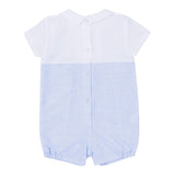 Blue Linen & Cotton Shortie