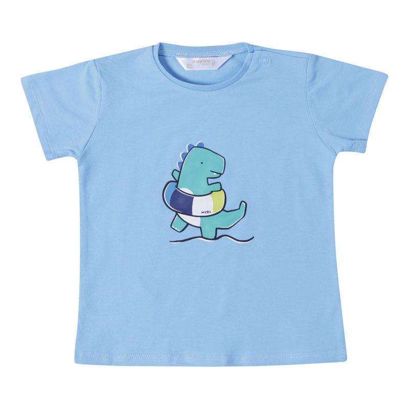 Blue Dinosaur Swim Shorts Set