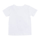 White T-Shirt With Hippie Guitar Print