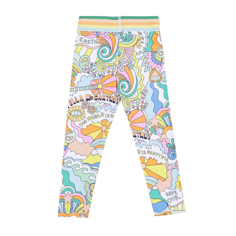 Multicoloured Logo Leggings