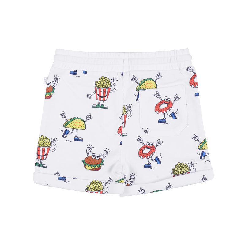 Graphic Print Track Shorts
