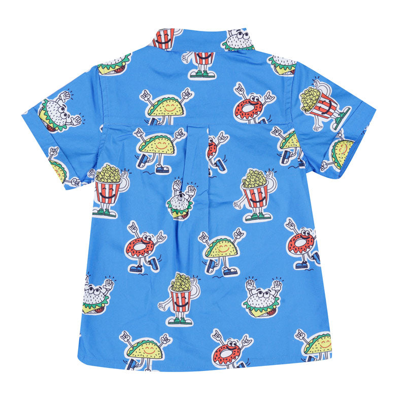 Printed Chiffon Food Shirt