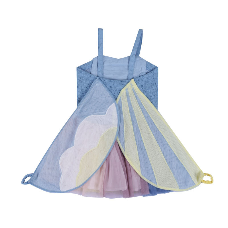 Fairy Colorful Tulle Dress With Detachable Sleeves