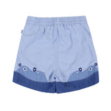 Landscape Patchwork Chambray Shorts