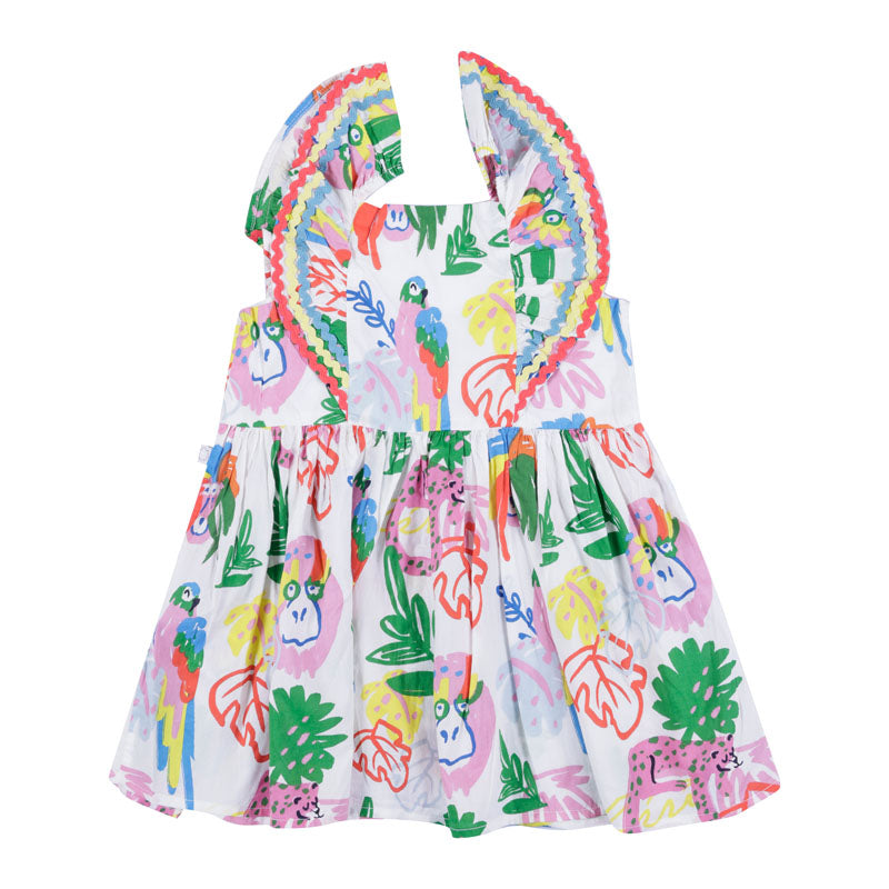 Jungle Print Dress With Bloomer