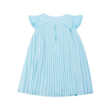 Aqua Pleated Dress