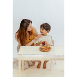 Japa Peace Ivory Double Sided Vegan Leather Bibs