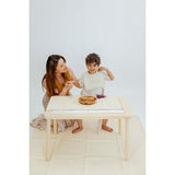 Japa Peace Ivory Double Sided Vegan Leather Bibs