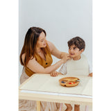 Japa Peace Ivory Double Sided Vegan Leather Bibs