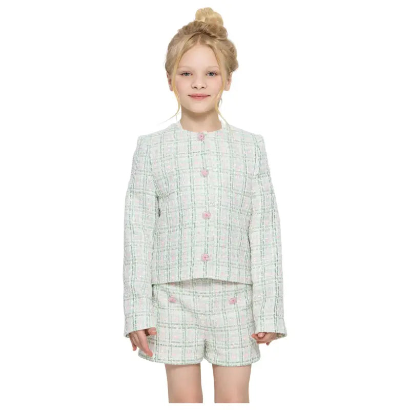Chanel-Fabric-Blazer-and-Shorts-Set-pinkgreen-94