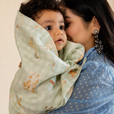 Japa Countryside Gingham Swaddle Blanket