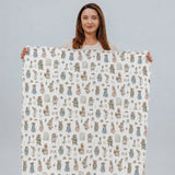 Japa Woodland Pantry Swaddle Blanket